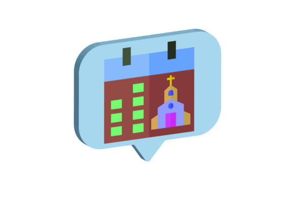 3D Easter Icon Calendar: A Fresh Take on Spring Planning