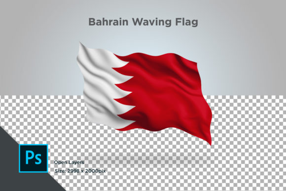 Bahrain Waving Flag: A Dynamic Visual Asset for Professionals and Creators