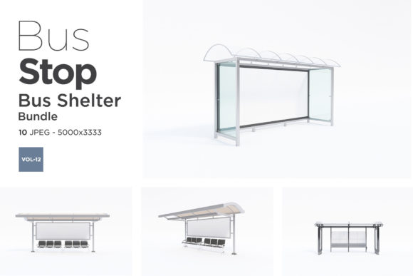 Bus Stop Sign Mockup Vol -12 for Creatives