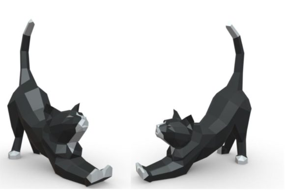 DIY Papercraft Cat: A Playful Typeface for Creative Projects