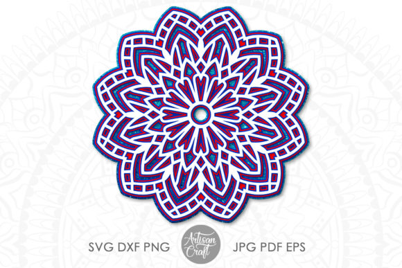 Layered Mandala SVG and Mandala Papercraft for Creative Projects