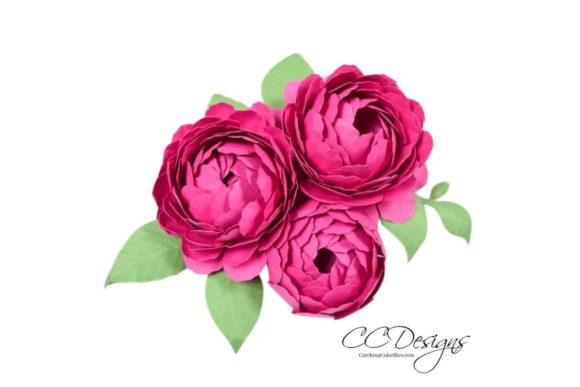 Peony Paper Flower Templates