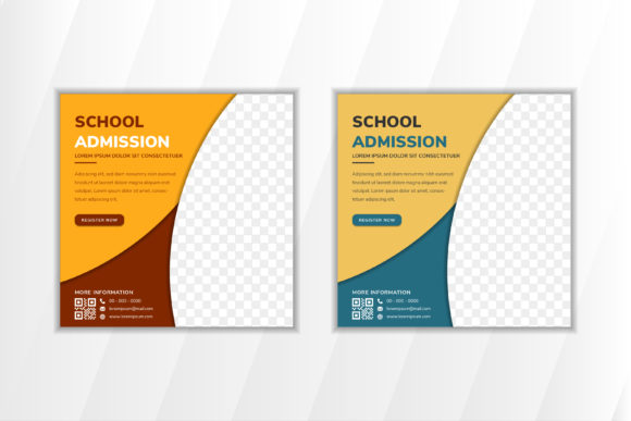 School Admission Square Banner Brown: A Smart Choice for Your Event