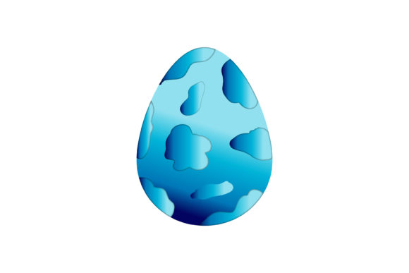 The Easter Icon 3D Egg Blue Gradation: A Practical Asset for Visual Projects